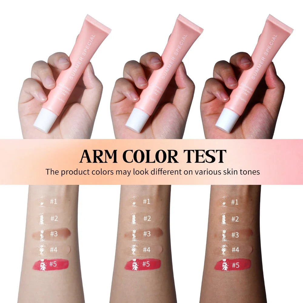 Summer Lip Balm Moisturizing Mirror Lip Gloss Lip Vanilla Mint Iced Coffee Cake Smell Lipstick Transparent Lip Oil  Makeup