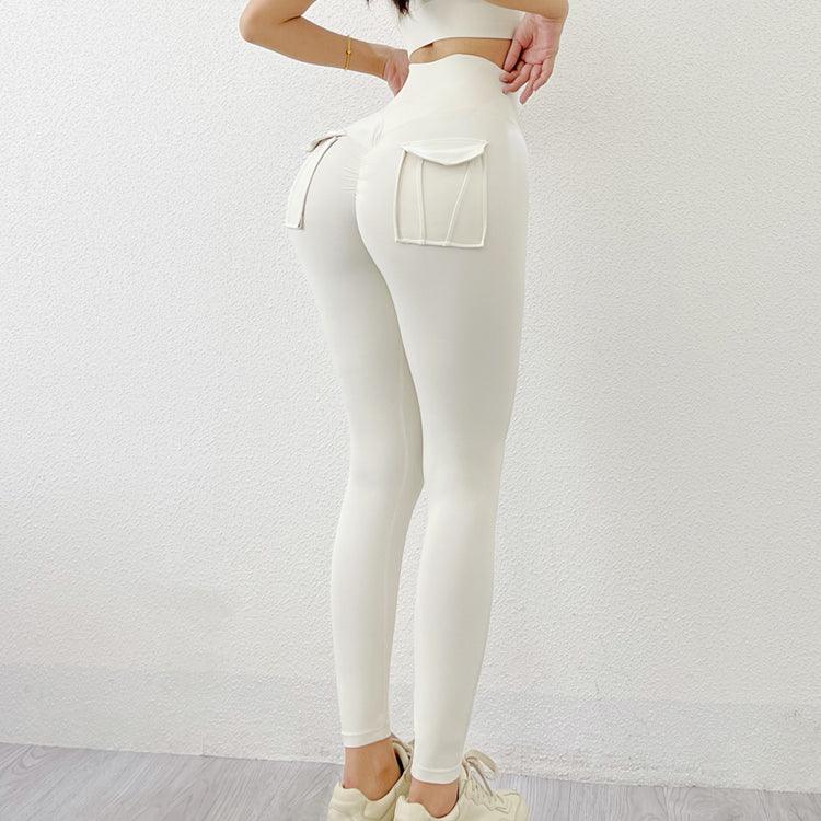 New Leggings Women's Pants Sport Yoga Pants Tight High Waist Elastic Women's Pocket Legging Women's High Waist Yoga Pants Tummy Control Slimming Bottom Leggings Workout Running Pants